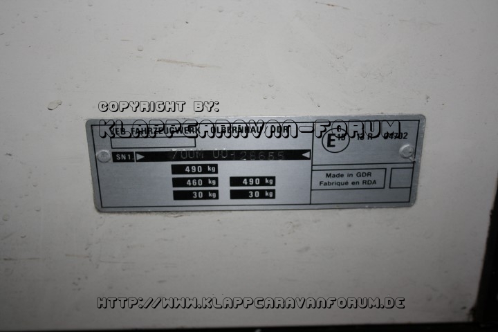 Typschild CT 7